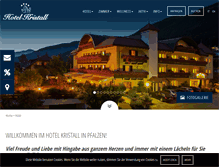 Tablet Screenshot of hotel-kristall.it