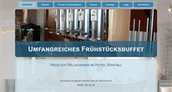 Desktop Screenshot of hotel-kristall.de