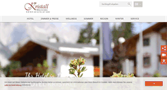 Desktop Screenshot of hotel-kristall.at